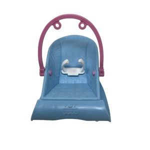 Fisher Price Loving Family Baby‎ Rocking Bouncing Chair Doll Size Dollhouse Blue